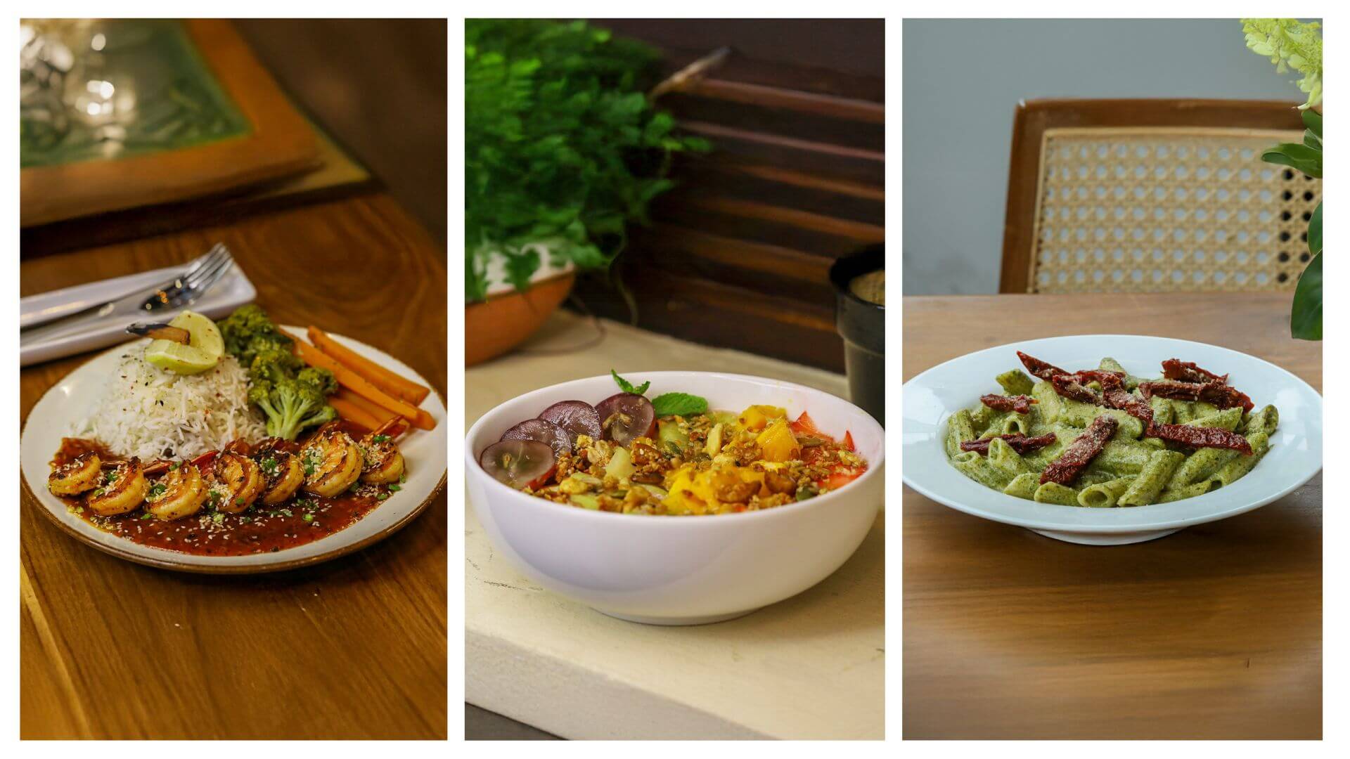Delicious culinary highlights at Nook Cafe including Honey Lava Pancakes Chilli Prawn Delight and specialty coffee drinks